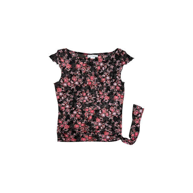 VTG Woman’s Red Floral Top
