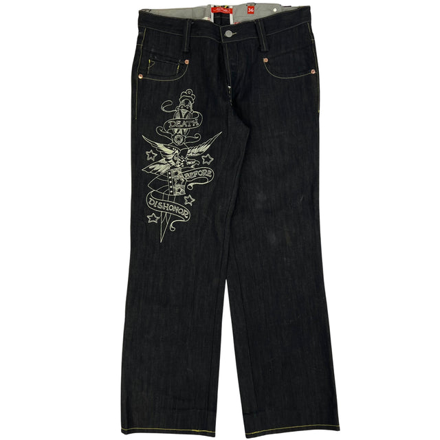 VTG Raw Selvedge Ed Hardy Jeans