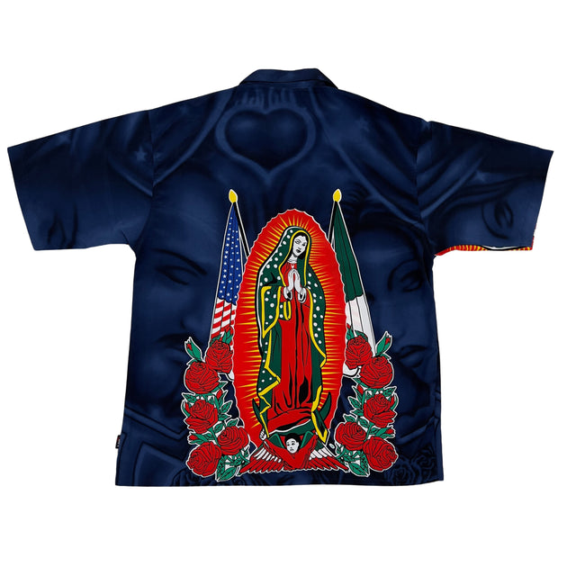 VTG Mexican American Virgin Mary (blue)